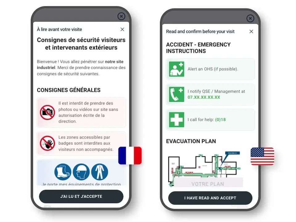 Des consignes de sécurité accessibles pour tous vos visiteurs